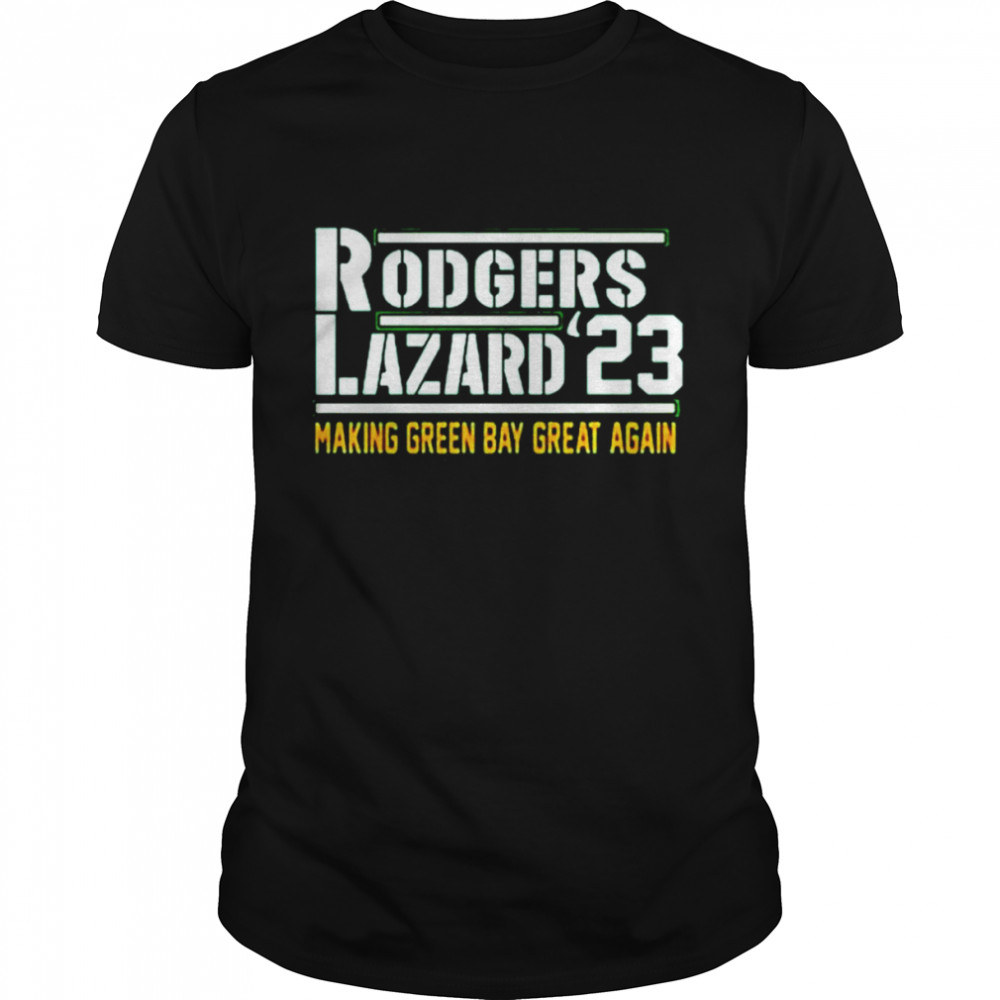 Rodgers Lazard ‘23 making green bay great again shirt Classic Men's T-shirt