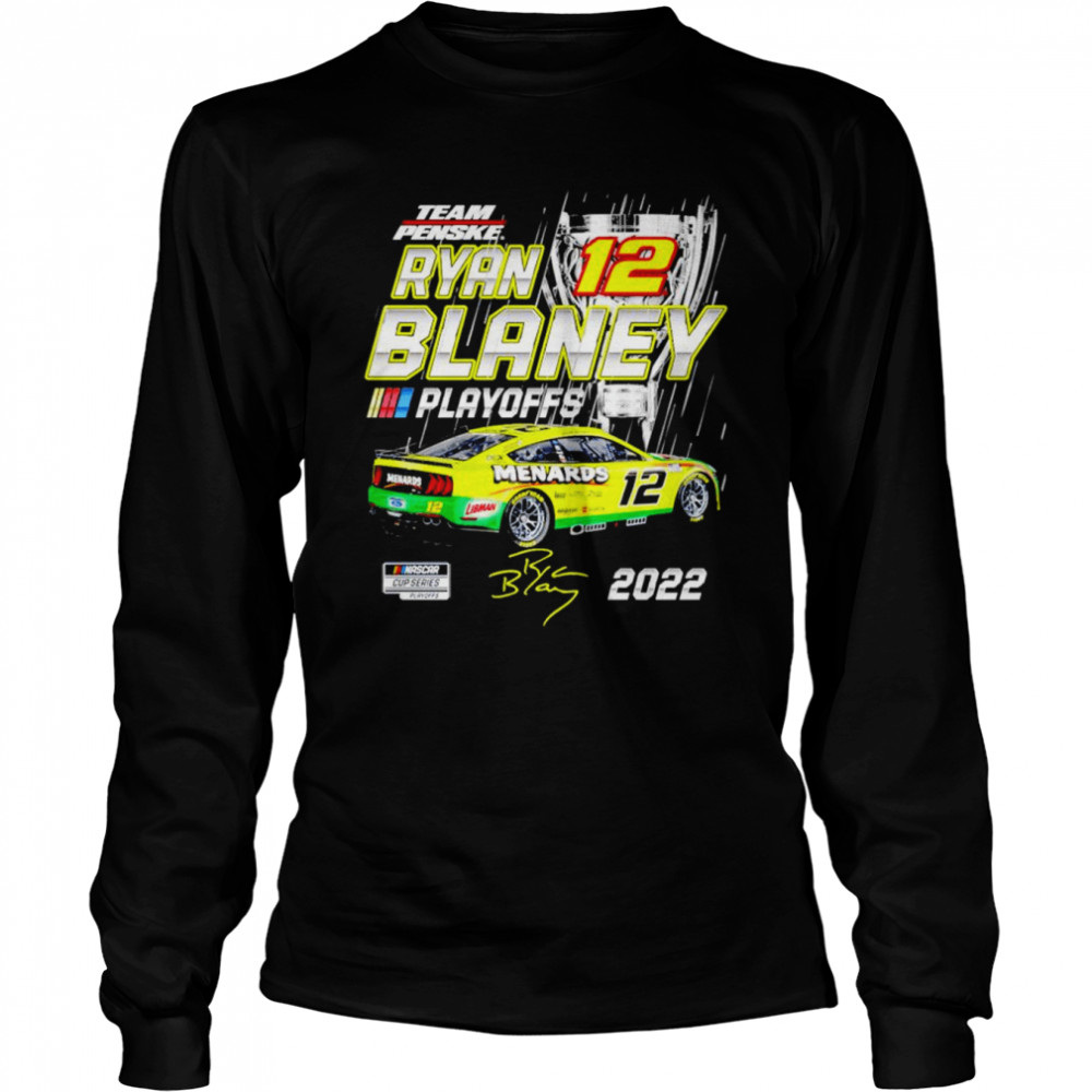 Ryan Blaney Team Penske 2022 NASCAR Cup Series Playoffs shirt Long Sleeved T-shirt