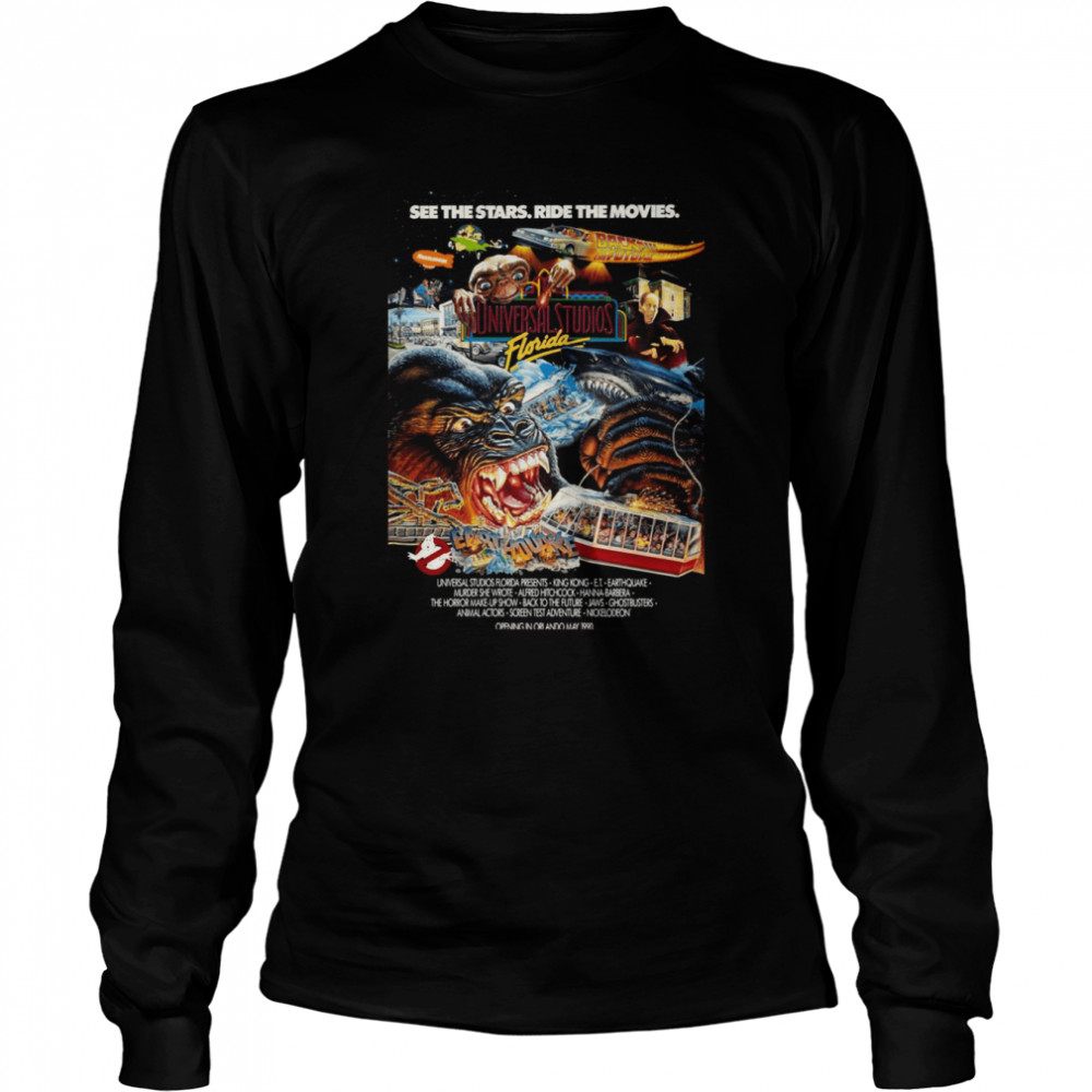 See The Stars Ride The Movies Vintage Movie shirt Long Sleeved T-shirt