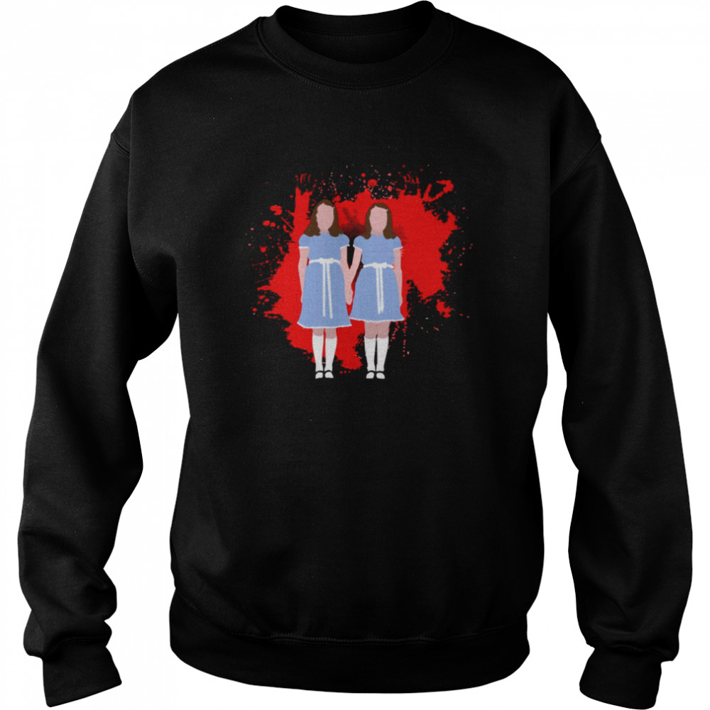 Shining Twins Horror Film Halloween Blood Bath shirt Unisex Sweatshirt