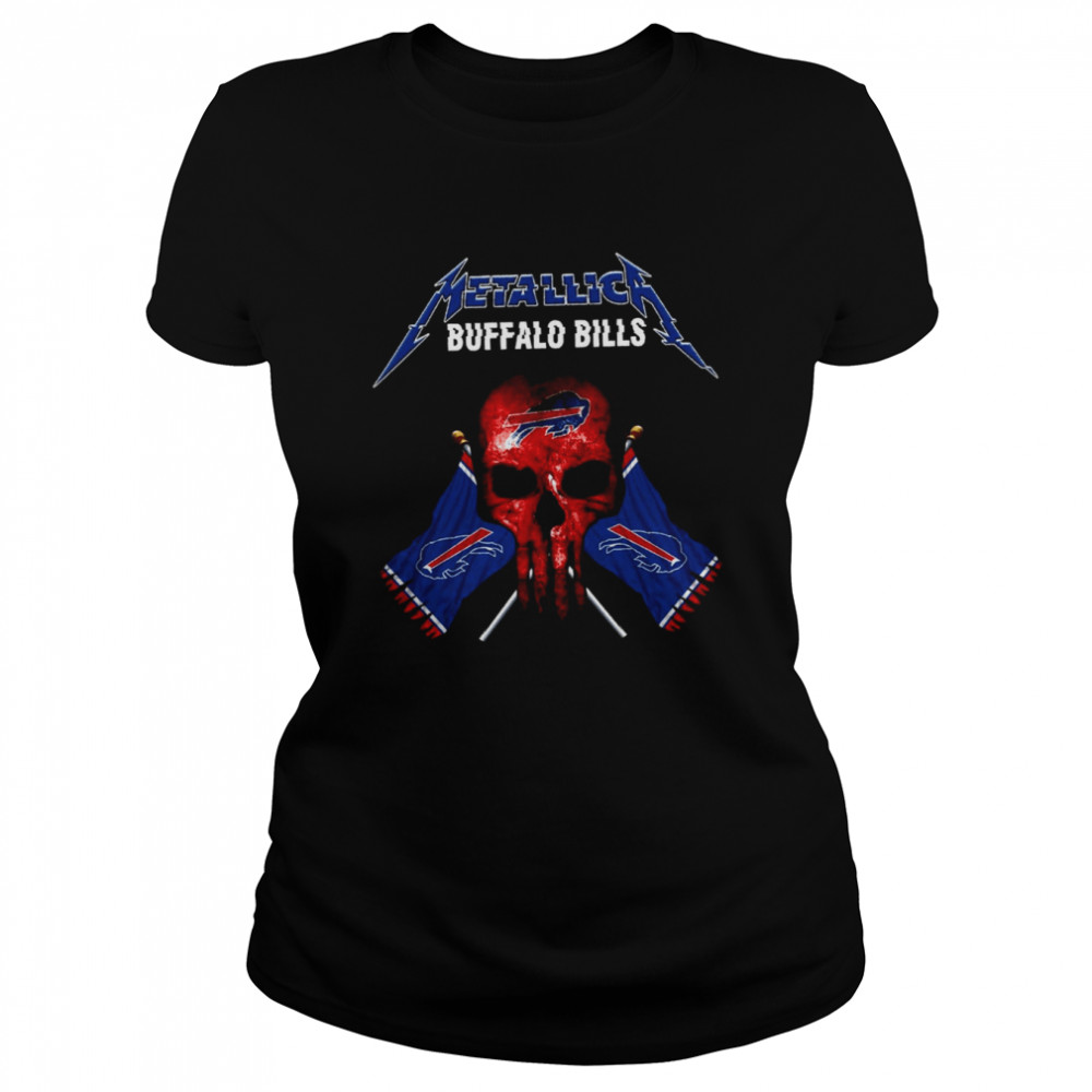 Skull Metallica Buffalo Bills T  Classic Women's T-shirt