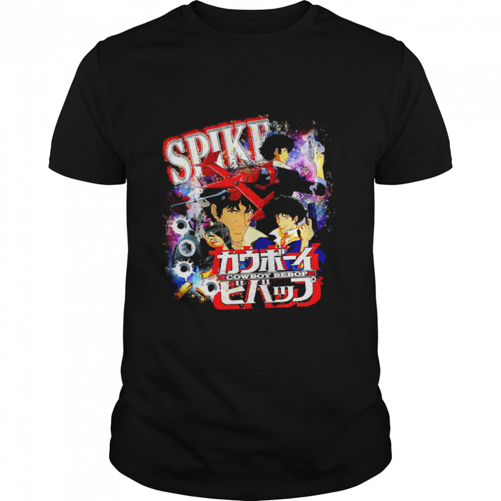 Spike Spiegel Homage Anime Cowboy Bebop Cowboy Bebop Anime Homage Anime Bootleg 90s Vintage shirt Classic Men's T-shirt