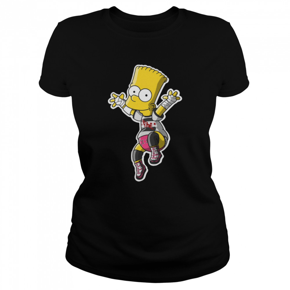 The Simpsons Cm Punk Bart shirt Classic Women's T-shirt