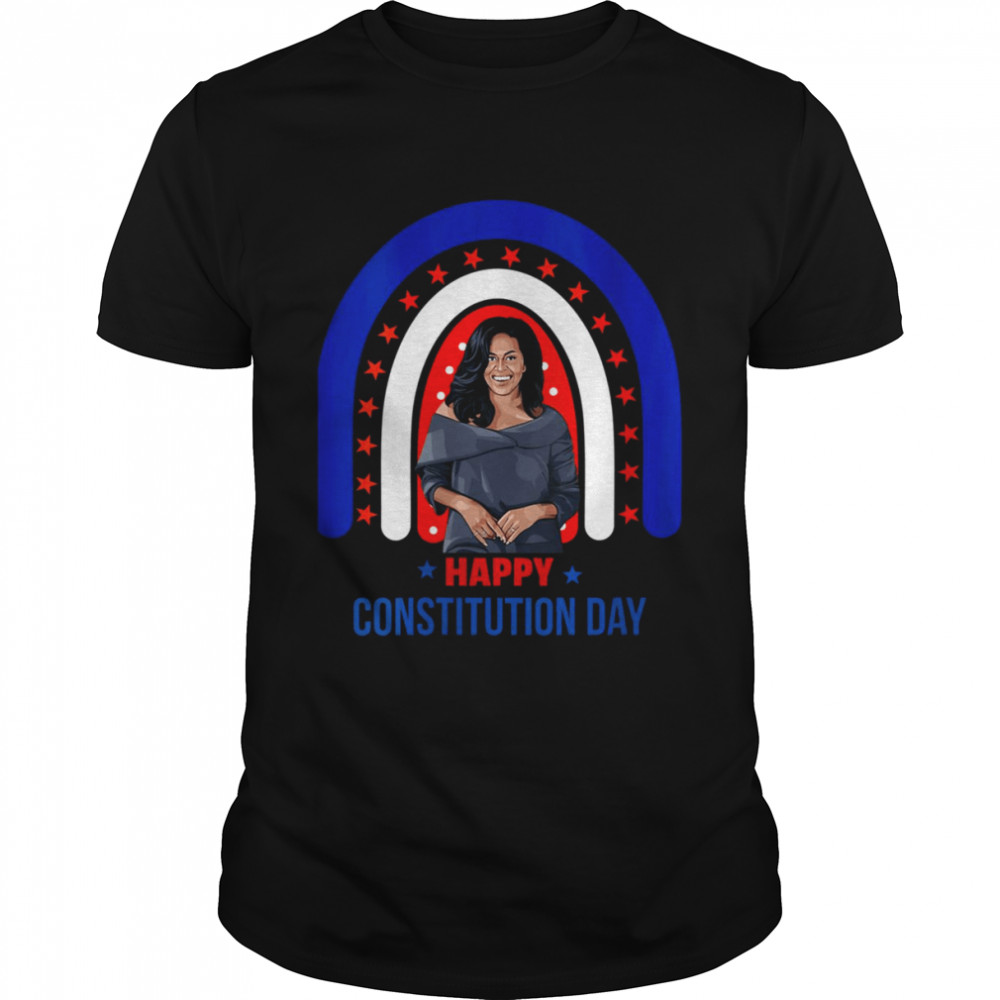 Womens Michelle Obama Constitution Day Women Melanin Queen T  Classic Men's T-shirt