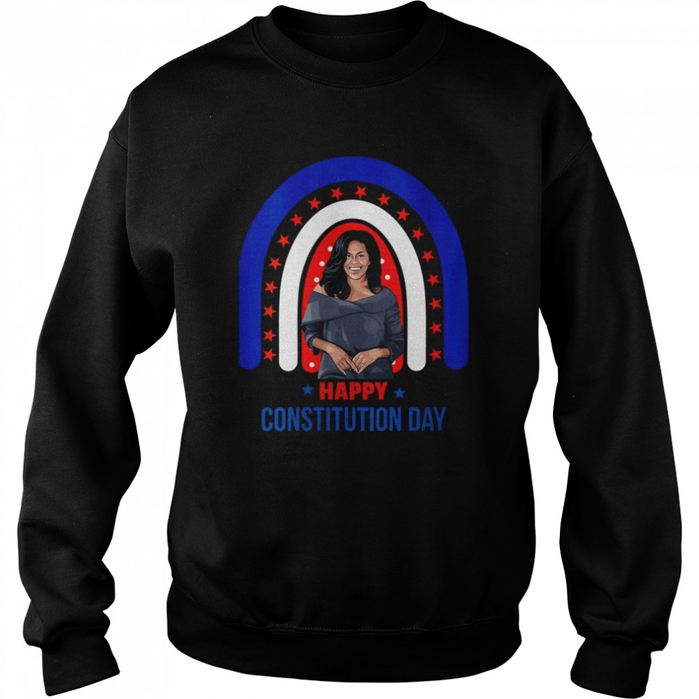 womens michelle obama constitution day women melanin queen t unisex sweatshirt