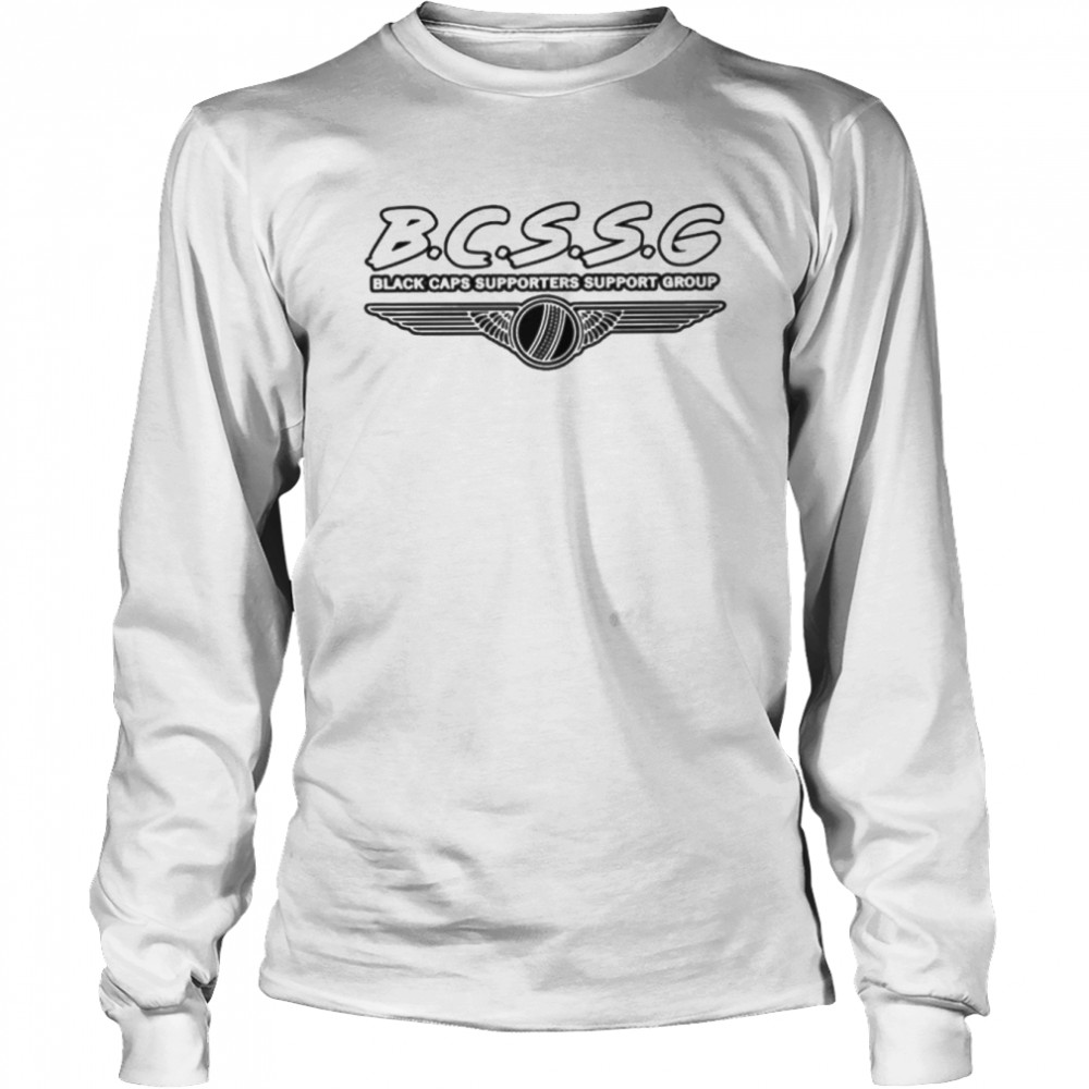 Black caps suppporter support group shirt Long Sleeved T-shirt