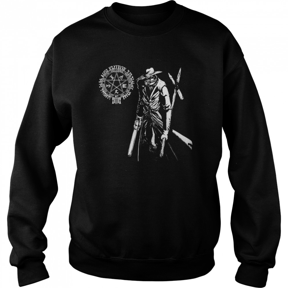 Hellsing Alucard With shirt Unisex Sweatshirt