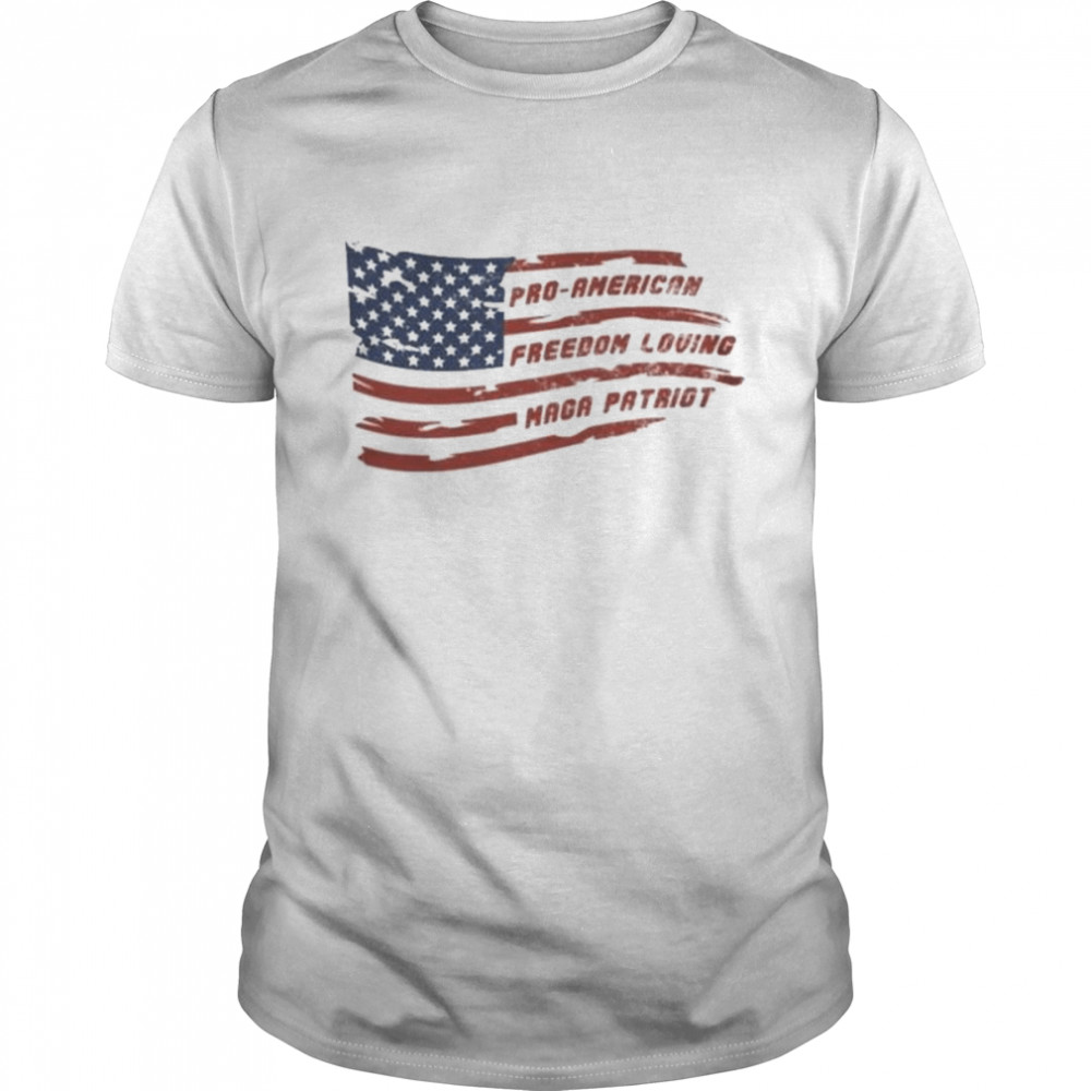Pro-American freedom loving maga patriot shirt Classic Men's T-shirt