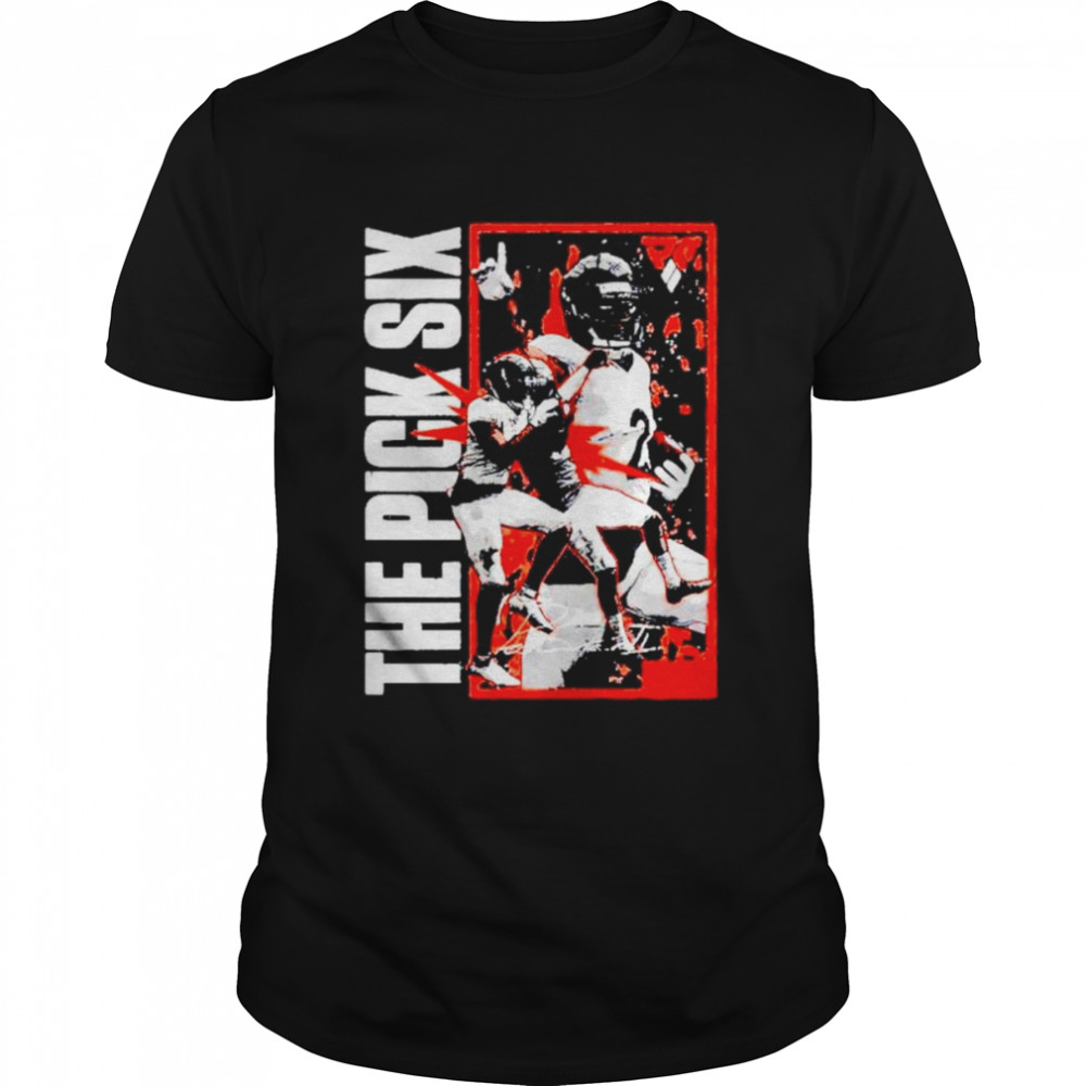 The pick six American football shirt