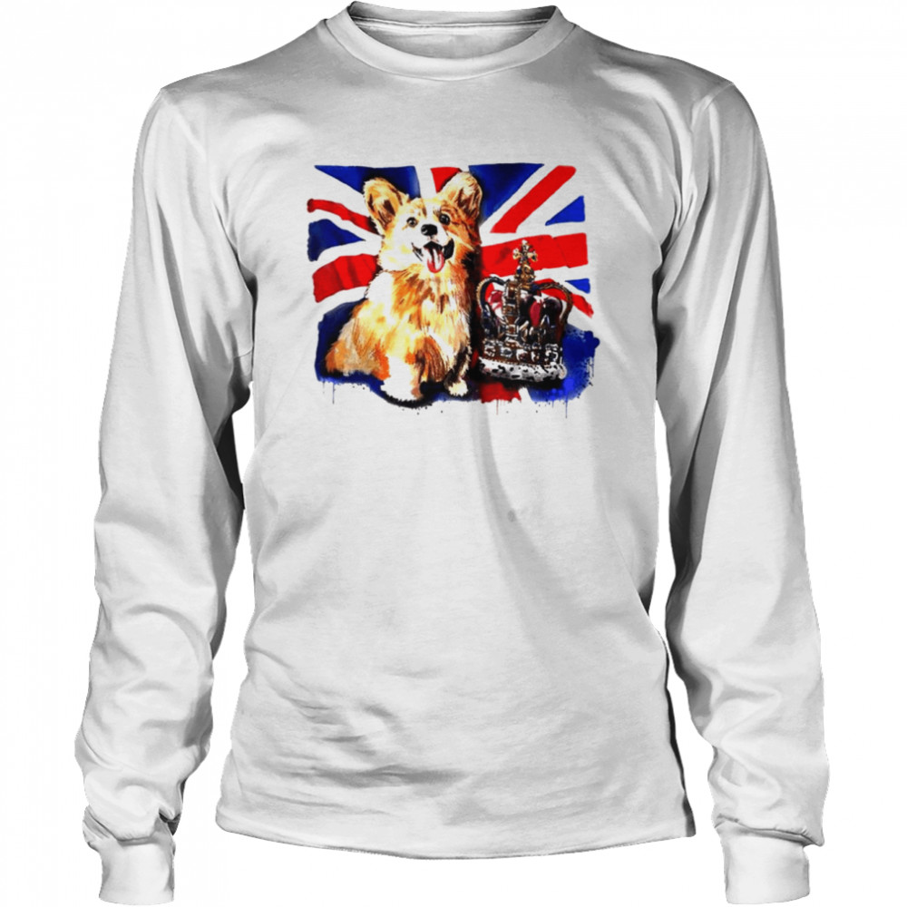 The Queen’s Royal Corgi shirt Long Sleeved T-shirt