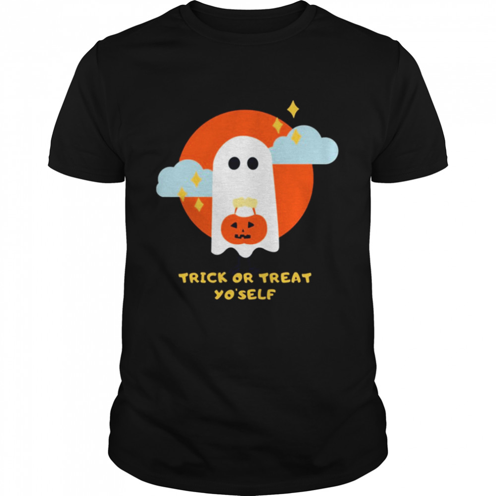Cute Ghost Pumpkin Halloween shirt Classic Men's T-shirt