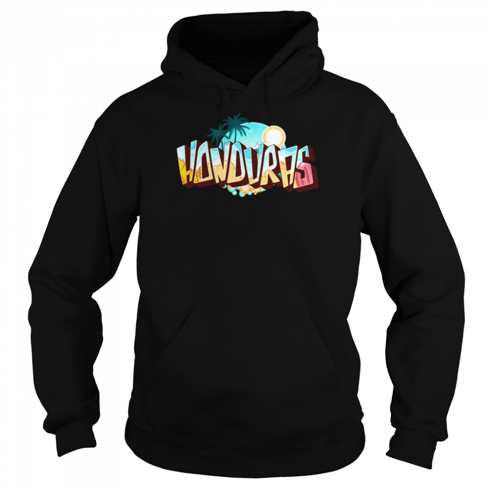 3d text honduras design shirt unisex hoodie