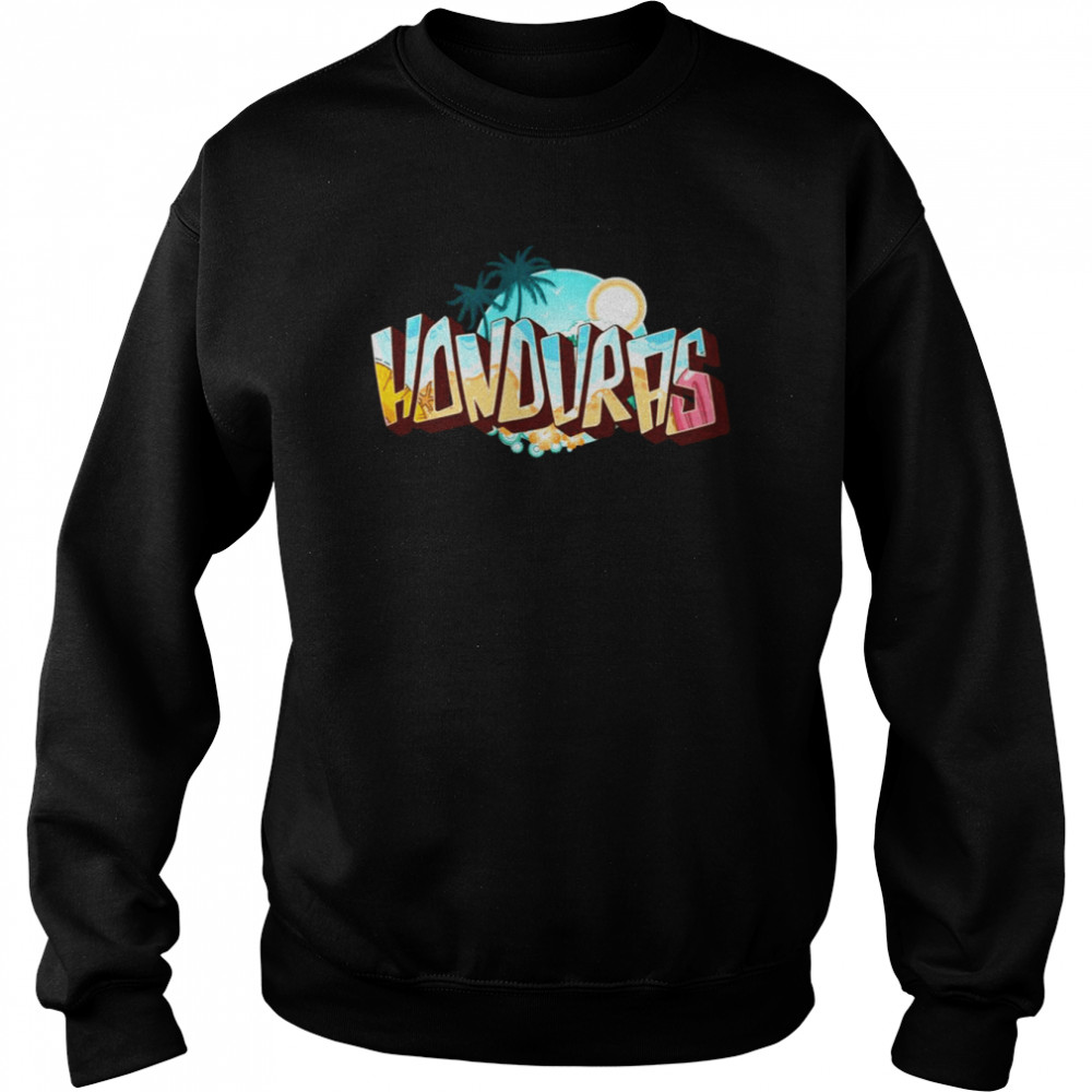 3d text honduras design shirt unisex sweatshirt