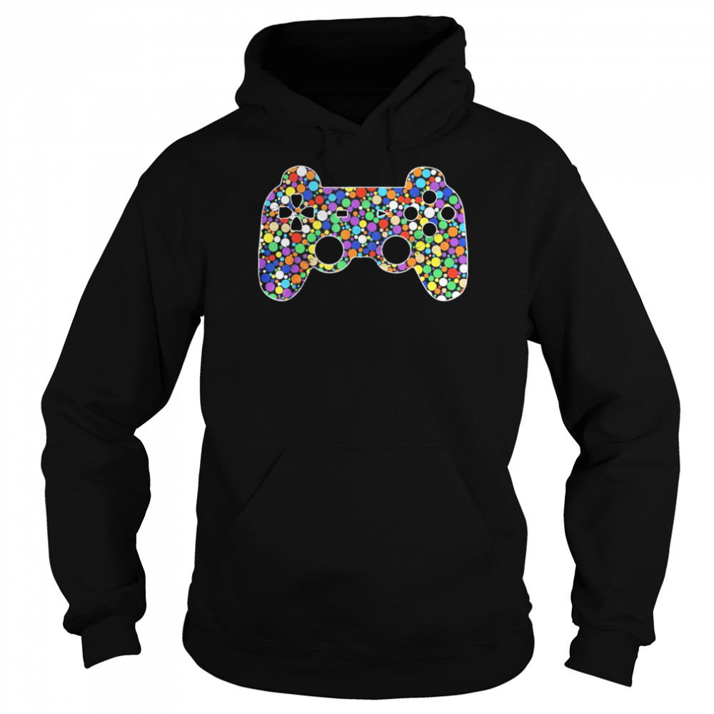 Colourful Polka Dot Video Game International Dot Day  Unisex Hoodie