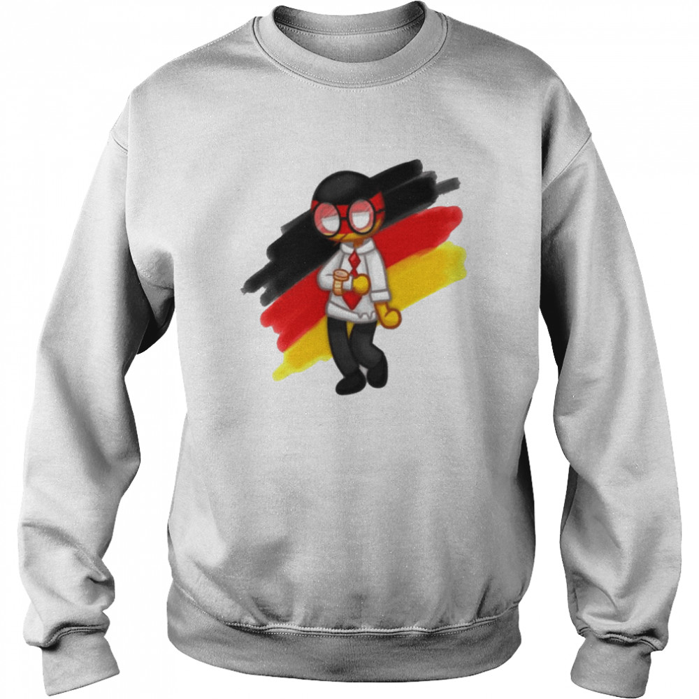Countryhuman Chibi German Political shirt Unisex Sweatshirt