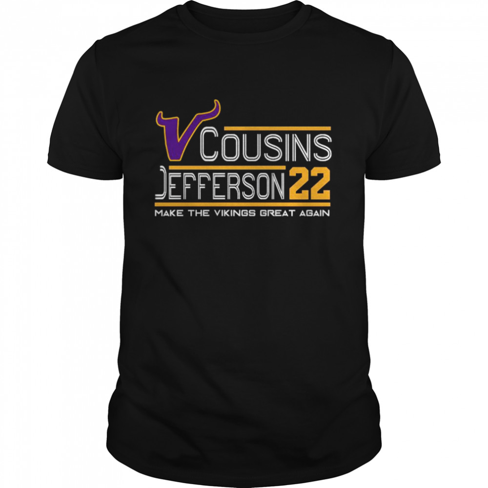 Cousin Jefferson 22 make the Vikings great again shirt