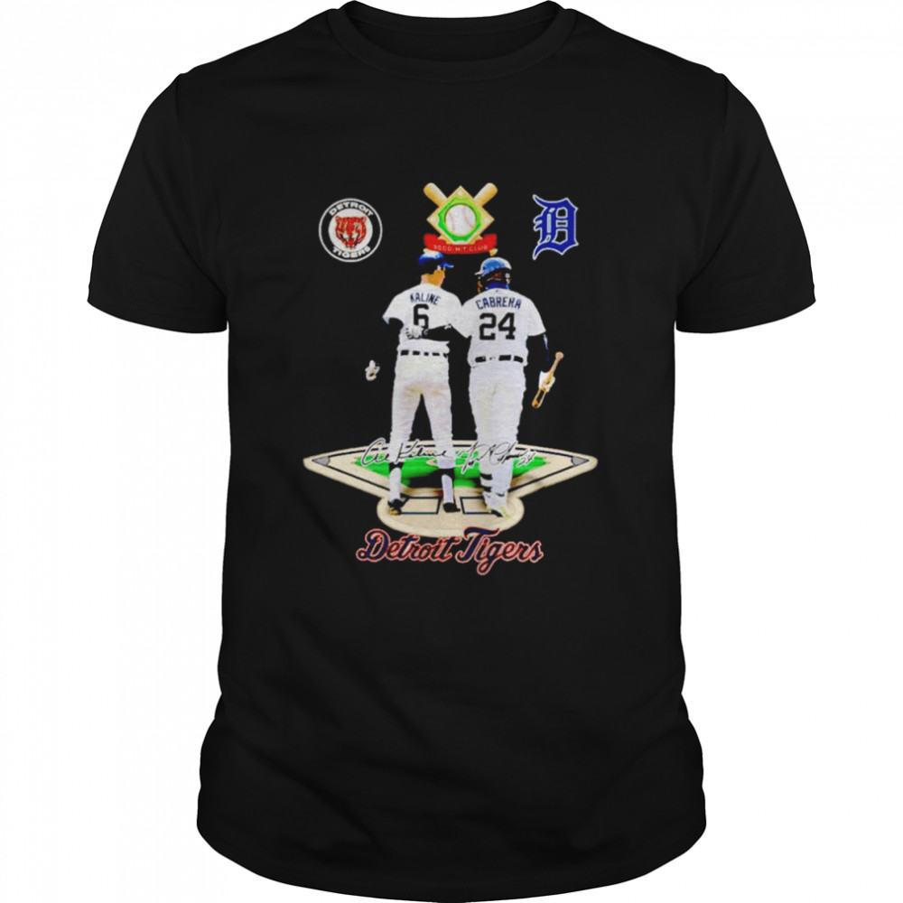 Detroit Tiger 3000 hits club signatures shirt