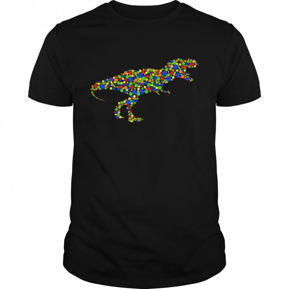 Dinosaur Dot Day Polka Dot International Dot Day 2022  Classic Men's T-shirt