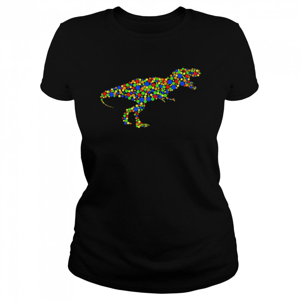 Dinosaur Dot Day Polka Dot International Dot Day 2022  Classic Women's T-shirt