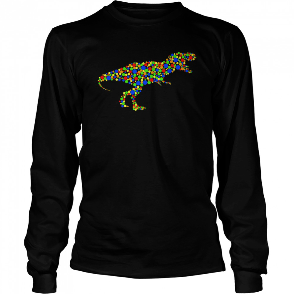 Dinosaur Dot Day Polka Dot International Dot Day 2022  Long Sleeved T-shirt