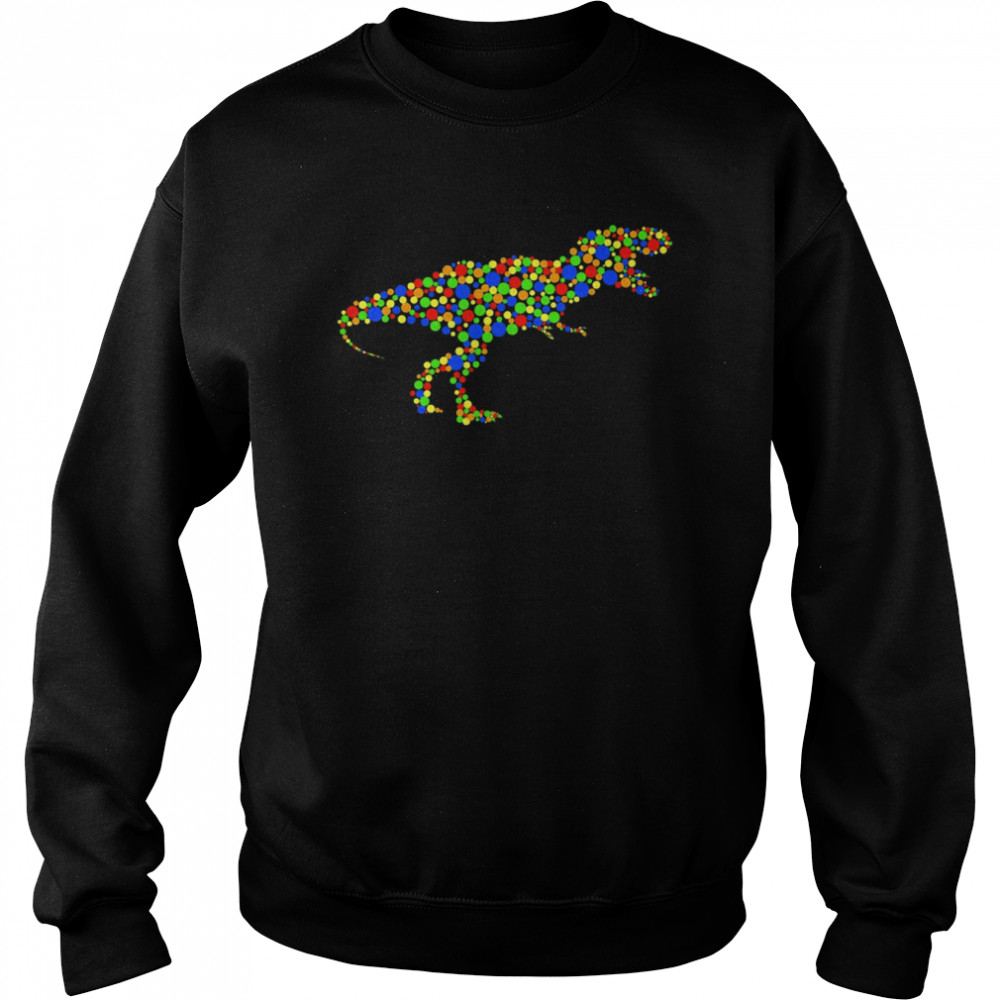dinosaur dot day polka dot international dot day 2022 unisex sweatshirt