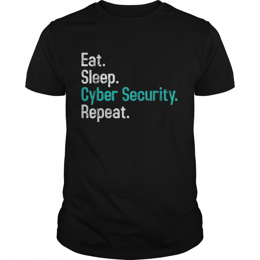 Eat Sleep Cyber Security – Computer Programmer IT Analyst  Classic Men's T-shirt