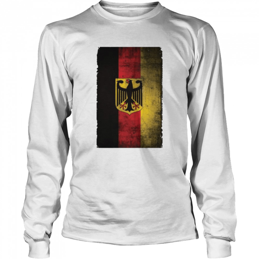 Flag Eagle Coat Of Arms Bundesadler Chiffon Top German Political shirt Long Sleeved T-shirt