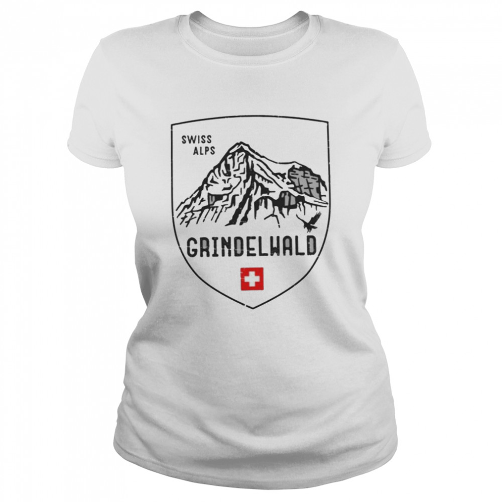 Grindelwald Mountain Emblem Switzerland shirt Classic Women's T-shirt