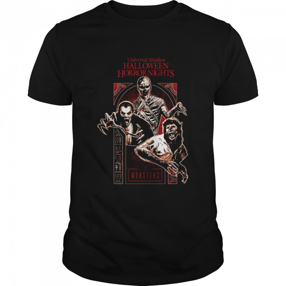 Halloween Horror Nights 2022 Universal Monsters Legends Collide T-Shirt