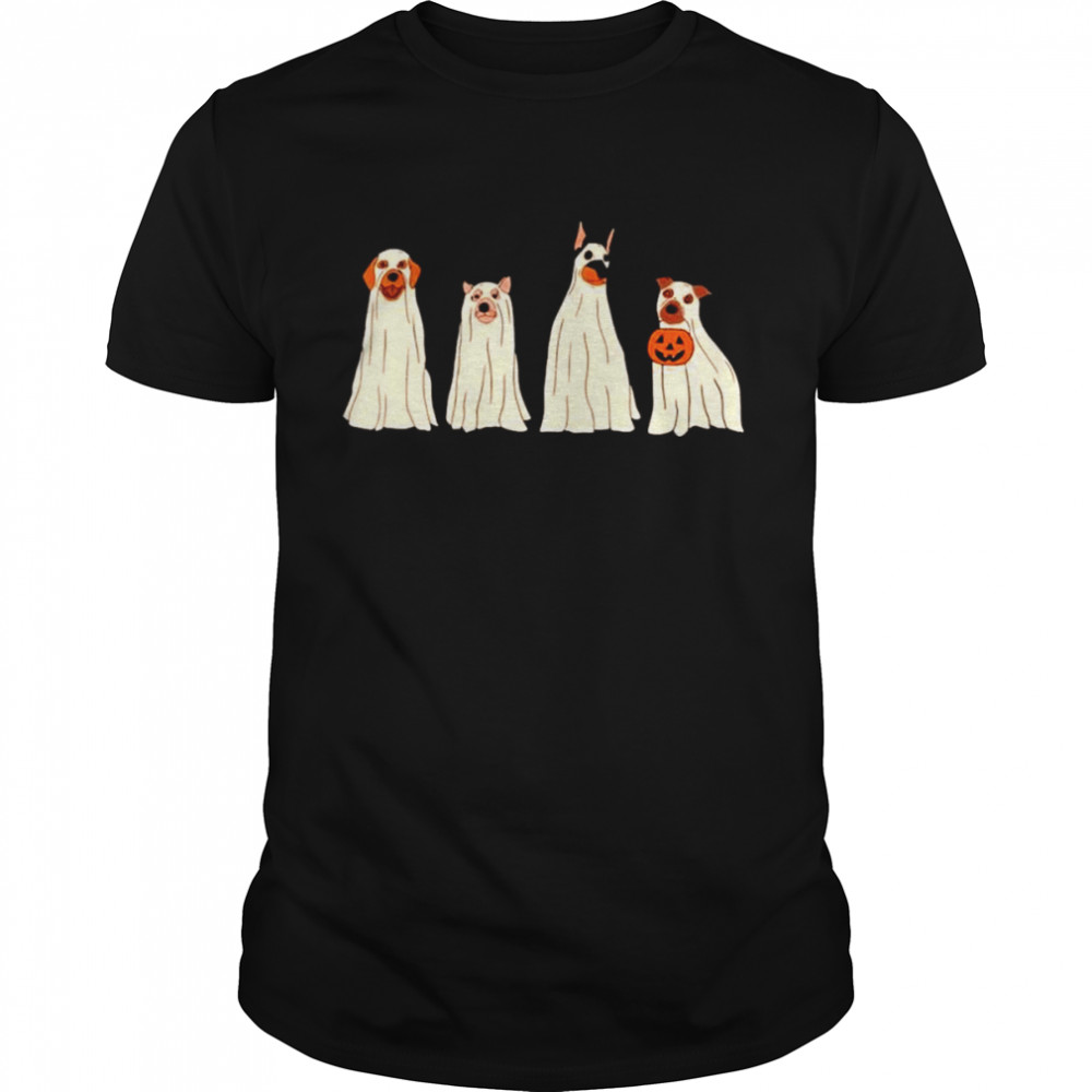 Happy halloween ghost dog shirt Classic Men's T-shirt