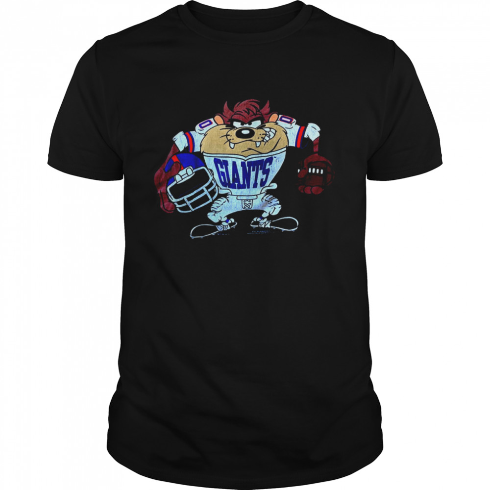 Looney Tunes Taz 1993 Player New York Giants T-Shirt