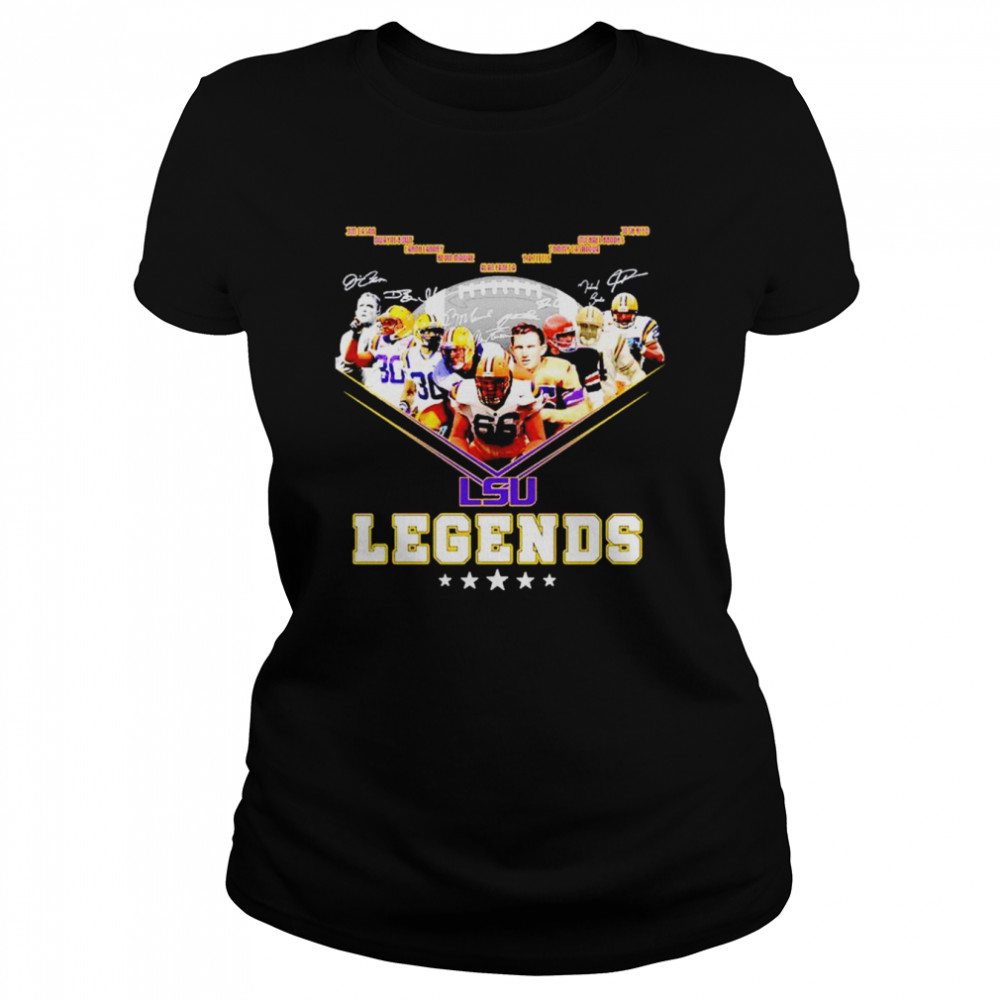 LSU Tigers football legends signatures shirt Classic Women's T-shirt