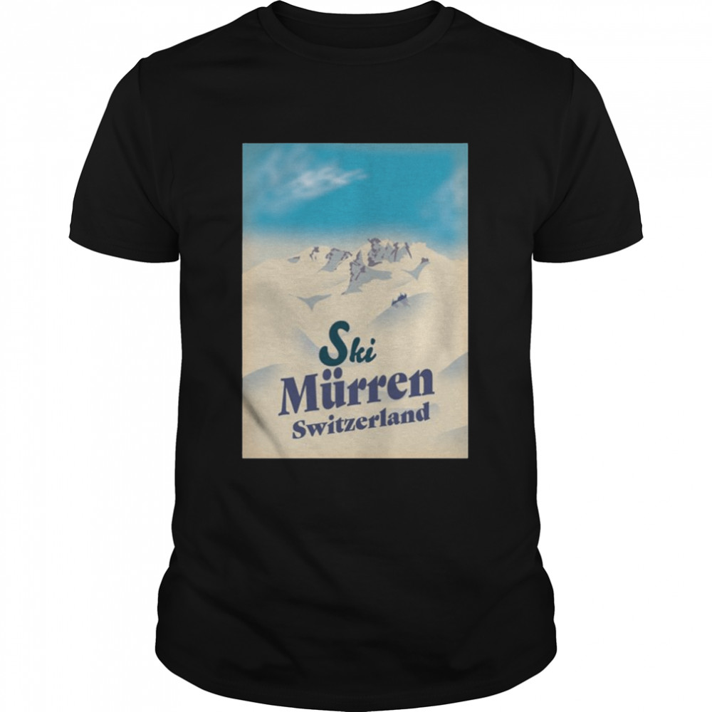 Murren Vintage Style Ski Switzerland shirt