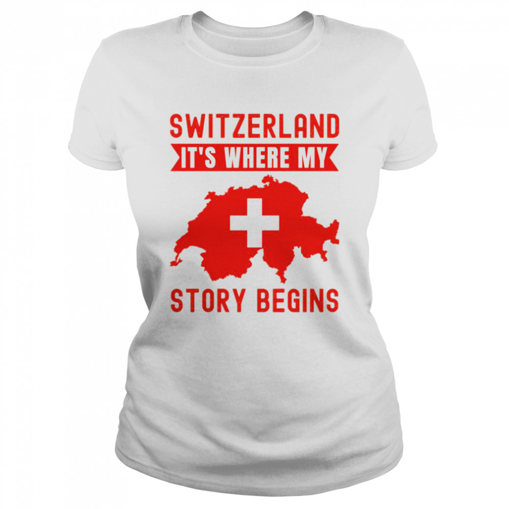 Nationality Switzerland shirt Classic Women's T-shirt