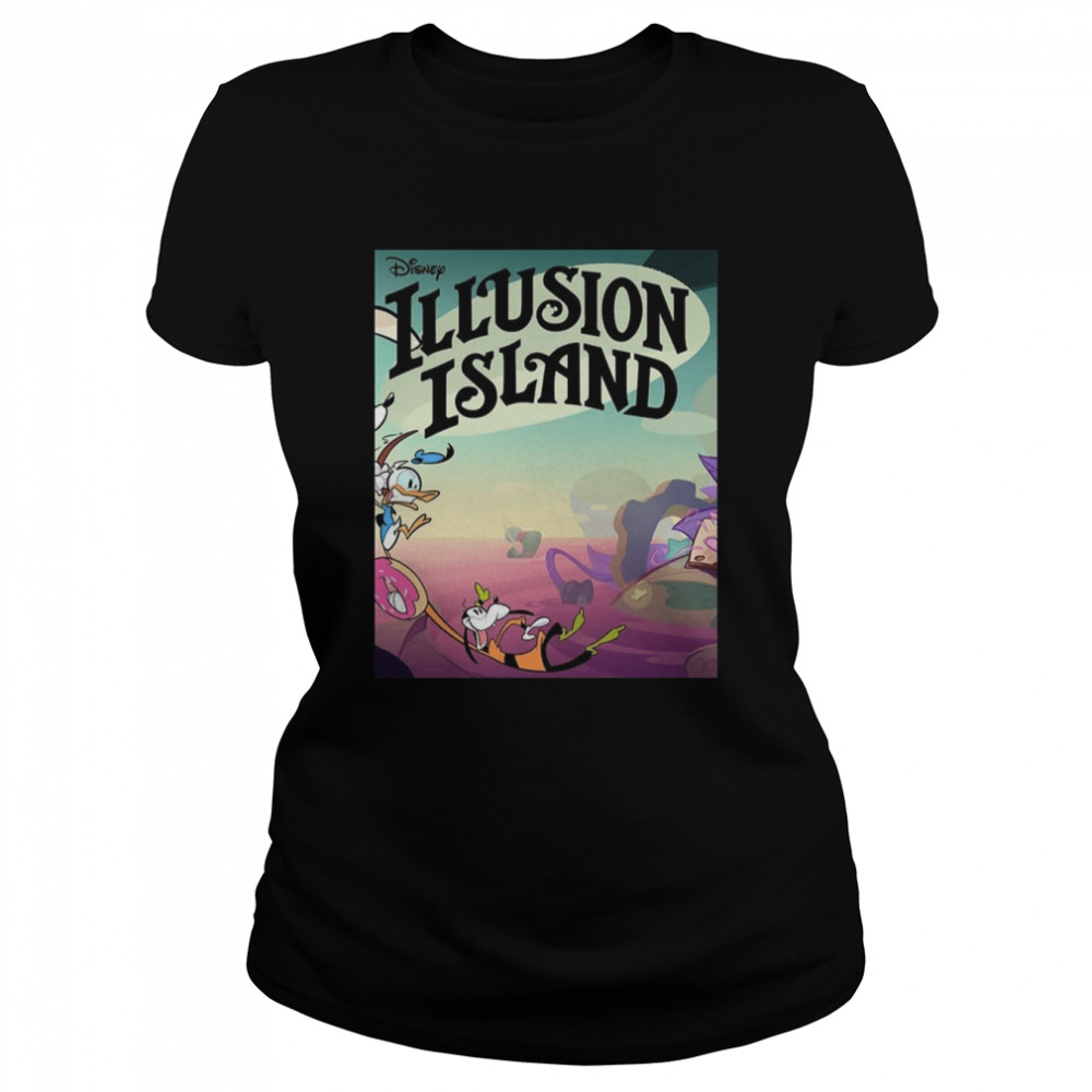 New Game For Kids Mickey And Friends Disney Illusion Island T- Classic Women's T-shirt