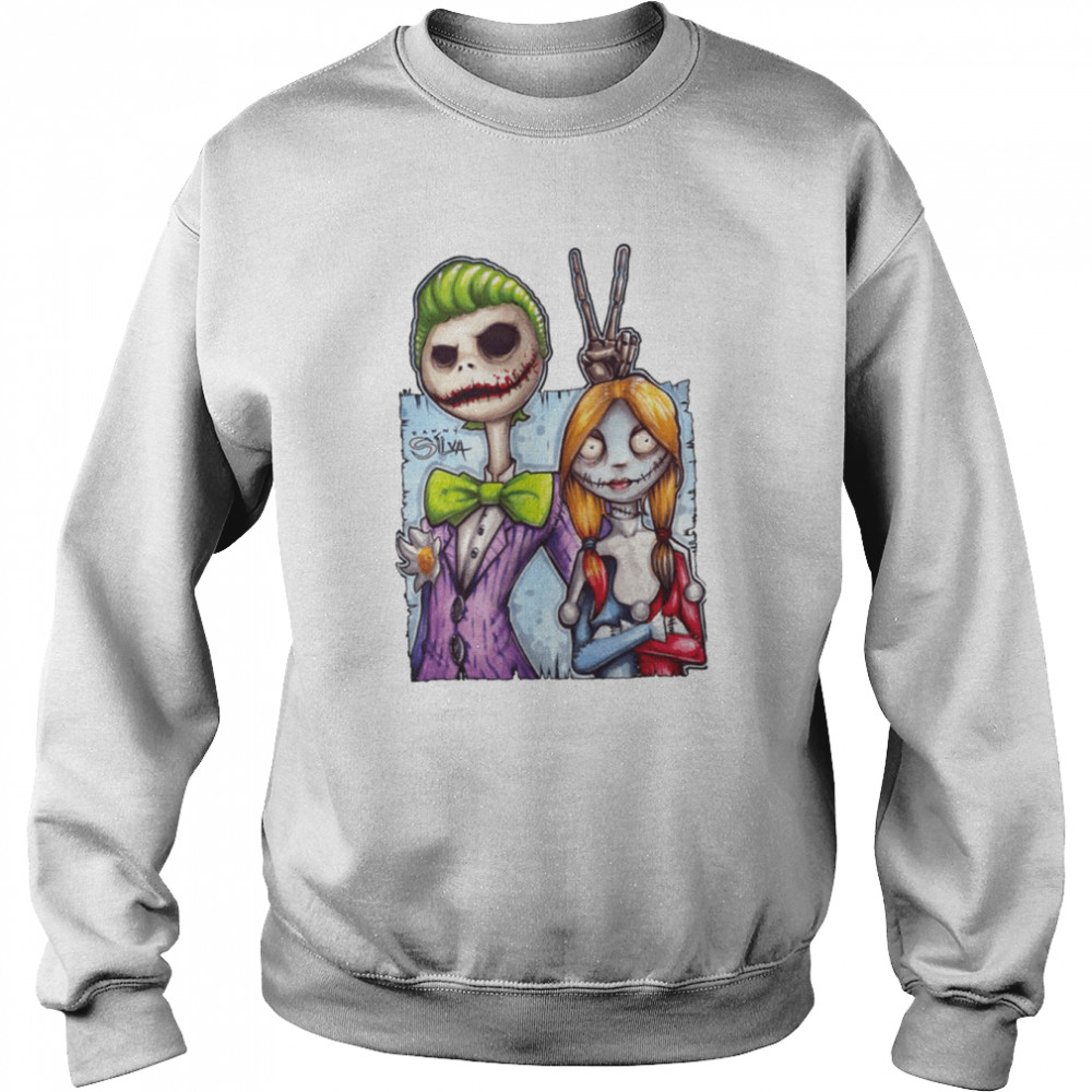 Nightmare Before Christmas Mashup Halloween Graphic shirt Unisex Sweatshirt
