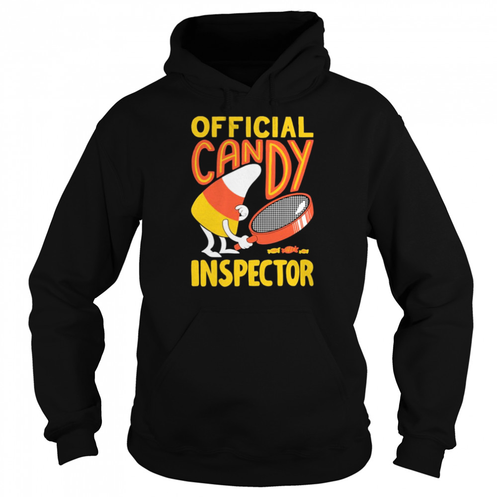 official candy inspector halloween graphic shirt unisex hoodie