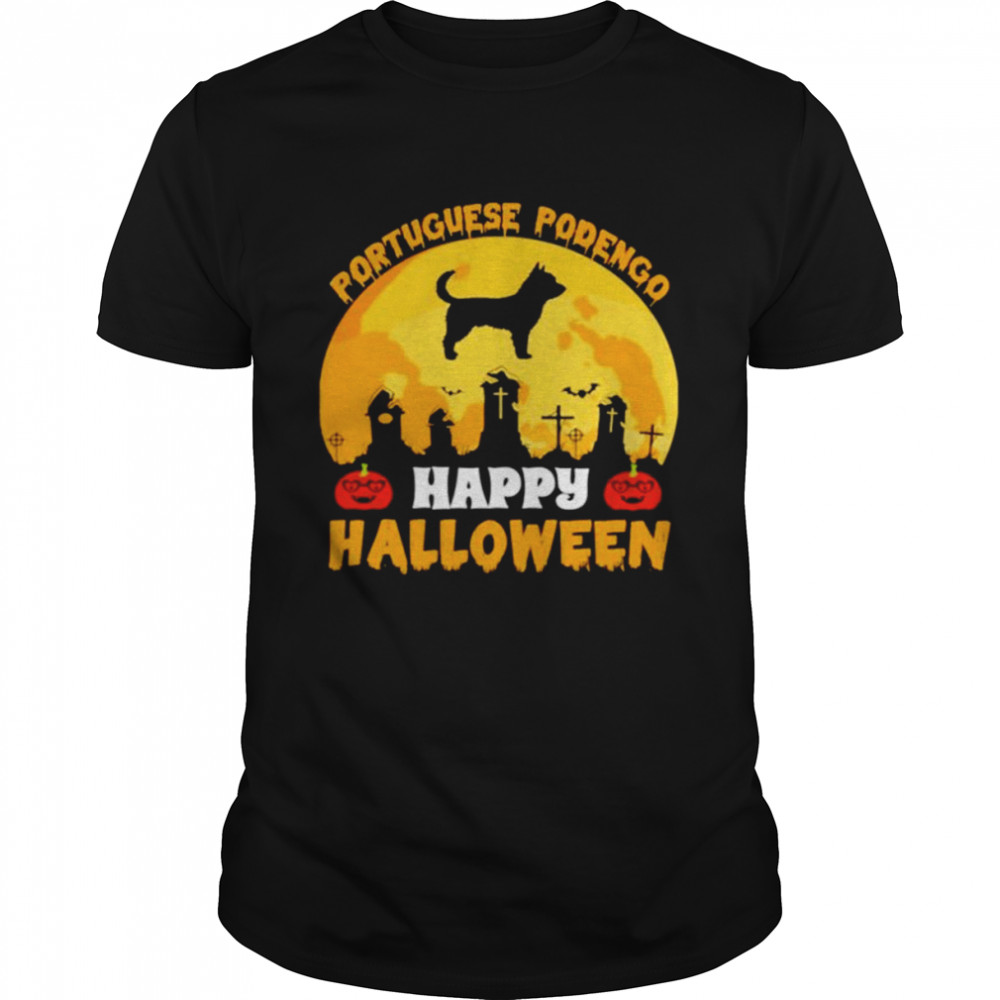 Portuguese podengo happy Halloween shirt Classic Men's T-shirt
