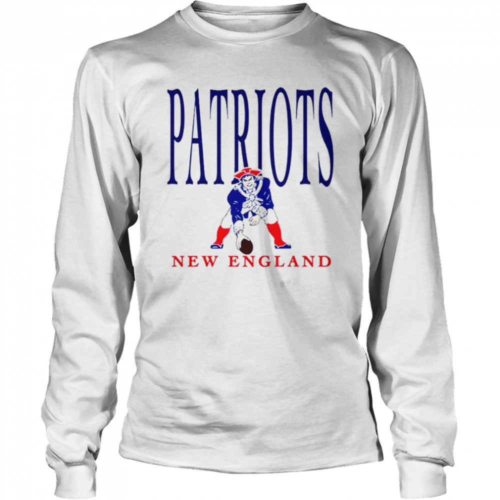 Retro NFL New England Patriots T- Long Sleeved T-shirt