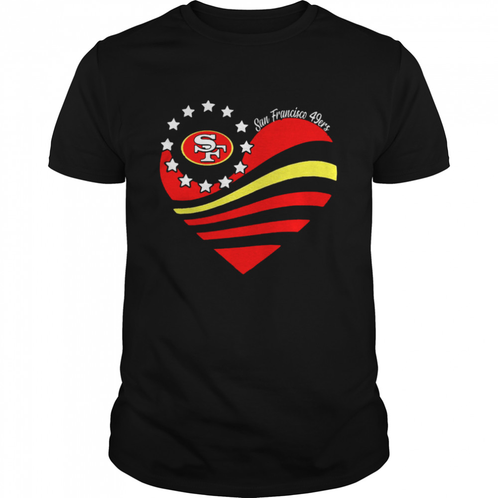 San Francisco 49ers Heart Love shirt