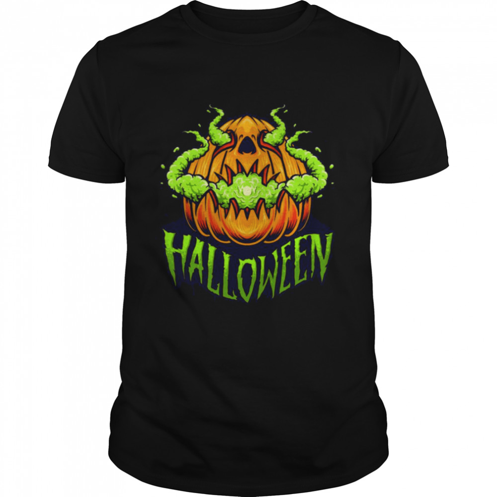 Scary Pumpkin Head shirt Classic Men's T-shirt