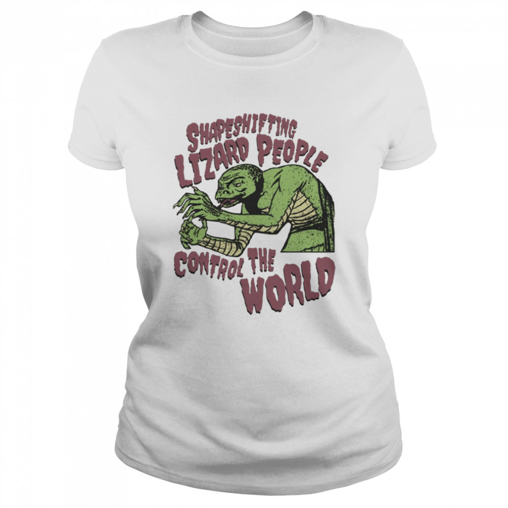 shapeshifting lizard people control the world alienthe legend of korra shirt classic womens t shirt