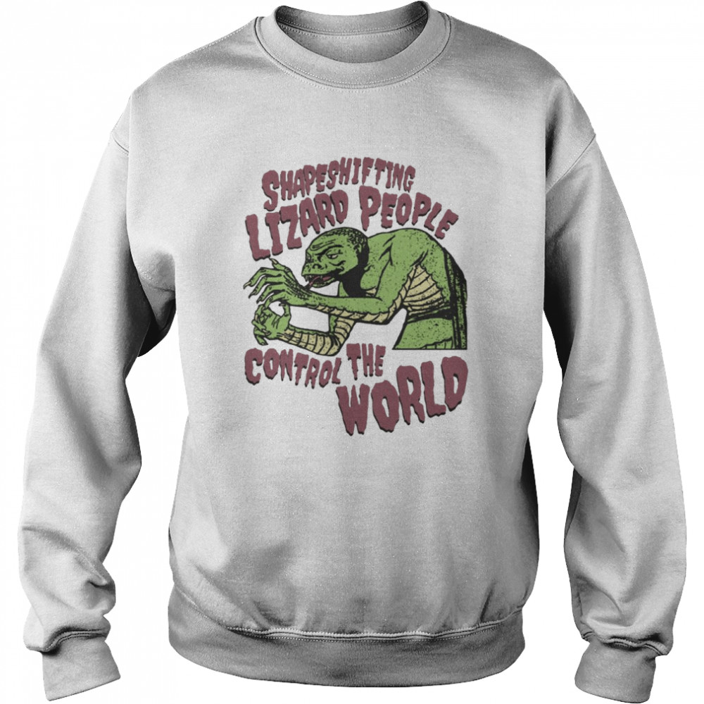shapeshifting lizard people control the world alienthe legend of korra shirt unisex sweatshirt