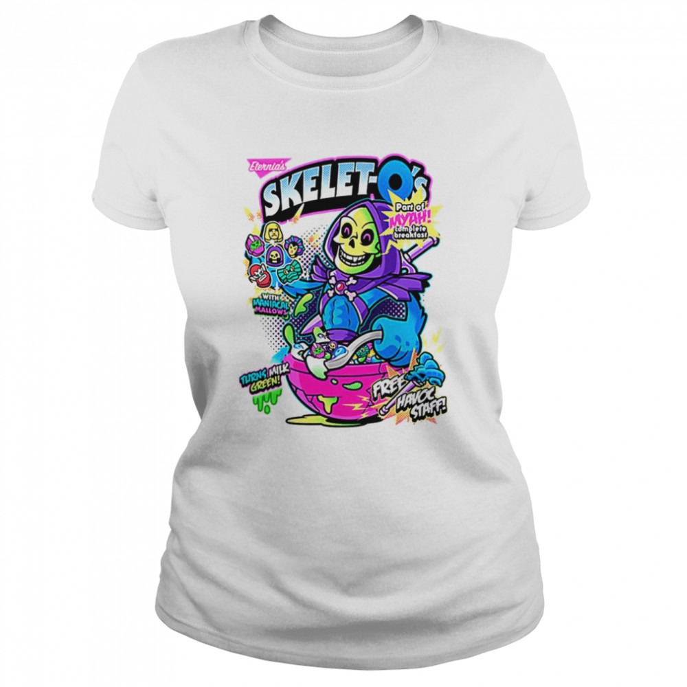 skelet os halloween graphic shirt classic womens t shirt