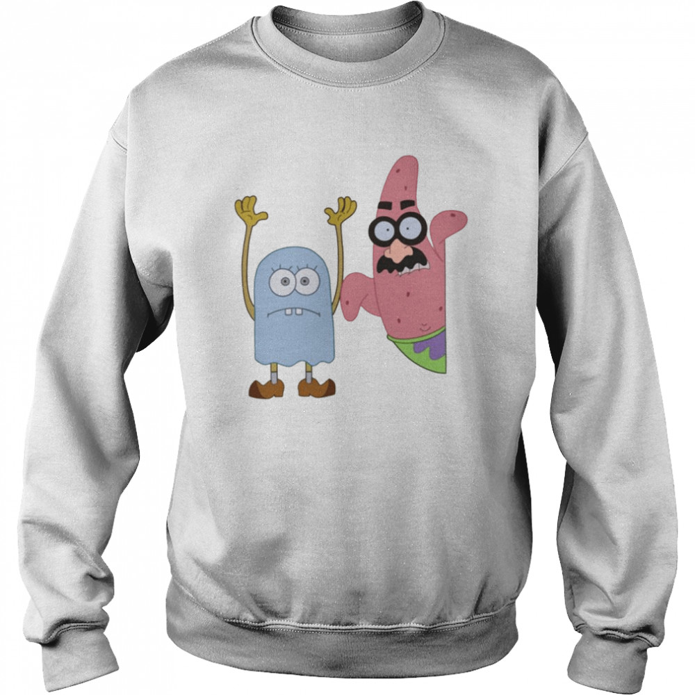 spongebob and patrick halloween graphic shirt unisex sweatshirt