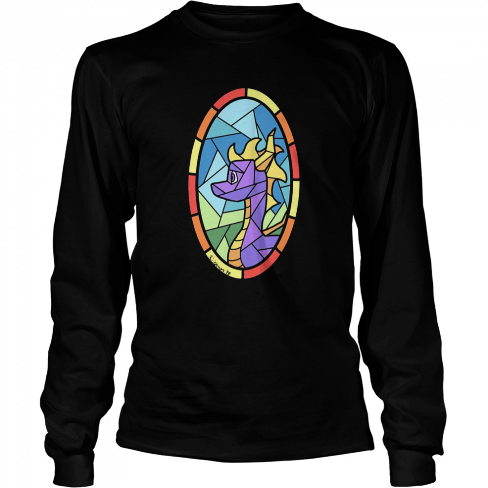Stained Glass Spyro Game Spyro Reignited Trilogy shirt Long Sleeved T-shirt