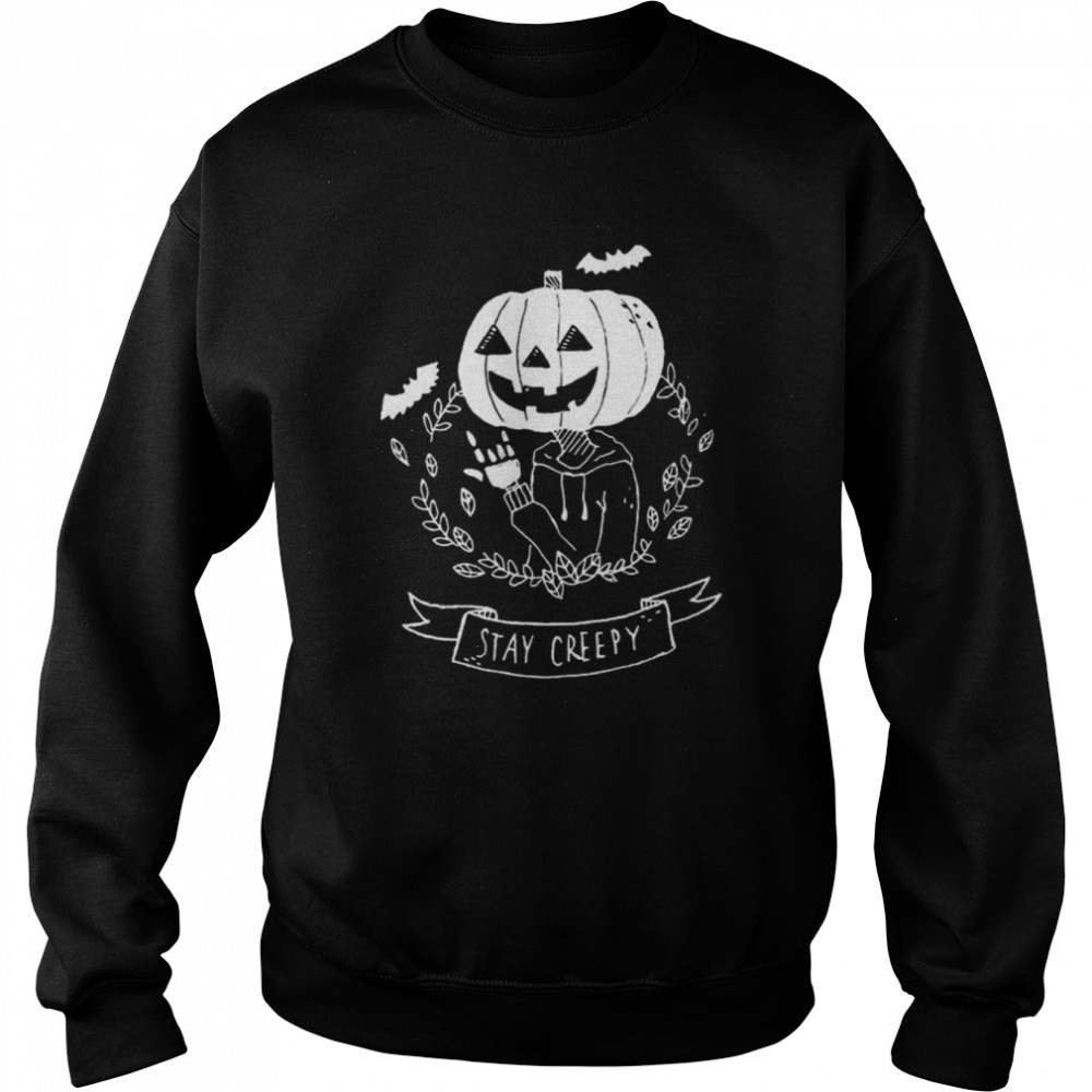 stay creepy halloween graphic shirt unisex sweatshirt