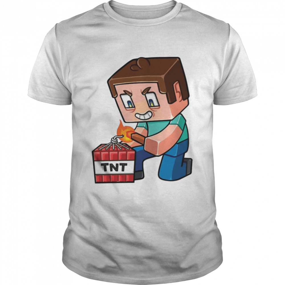 Steeve Craft Tnt Minecraft Fun Game shirt Classic Men's T-shirt