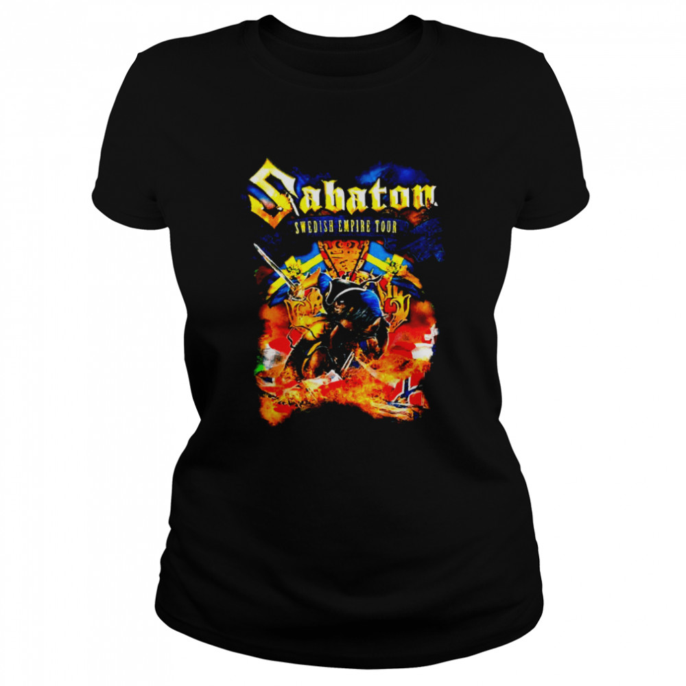Swedish Empire Tour Sabaton Rock Band shirt Classic Women's T-shirt