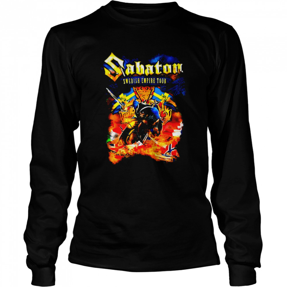 Swedish Empire Tour Sabaton Rock Band shirt Long Sleeved T-shirt